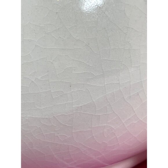 Stacked Ceramic Pottery Teapot Cup Set Paper Windows USA Floral Rose Cream VTG - Picture 16 of 16